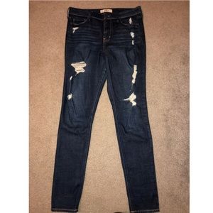 Ripped Hollister jeans. Size 9. Regular length